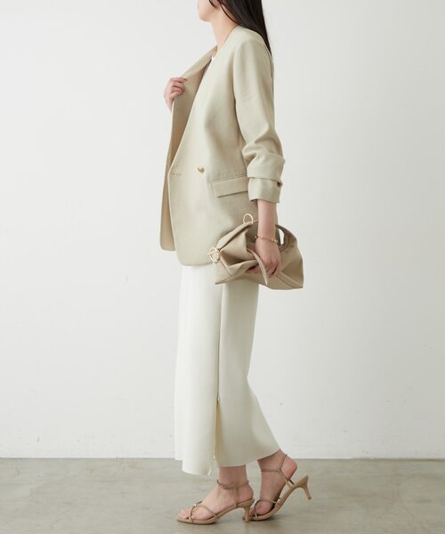 「LOUNGEDRESS」 タイトスカート LARGE アイボリー レディース_画像3