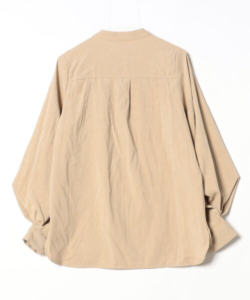 「junoah」 長袖チュニック X-LARGE ベージュ レディース_画像2