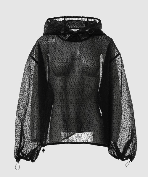 BLOUSE WITH HOOD AND DRAWSTRINGS レディース