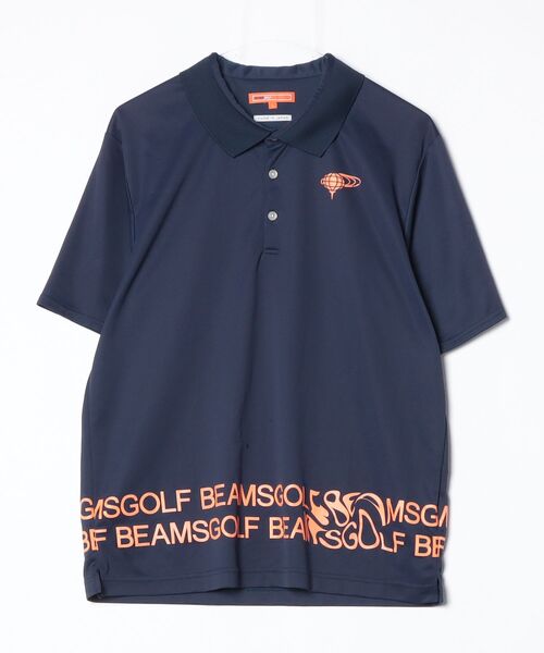 BEAMS GOLF（ビームス ゴルフ） 半袖ポロシャツ LARGE ネイビー メンズ
