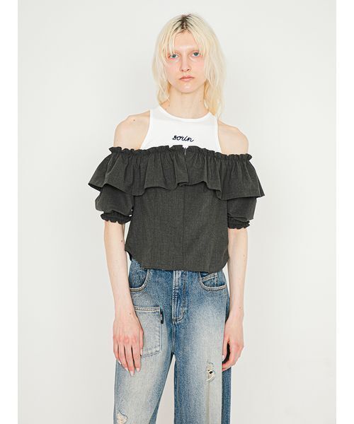 SORIN（ソリン） ブラウス シャツ 半袖 Off Shoulder Corset Blouse