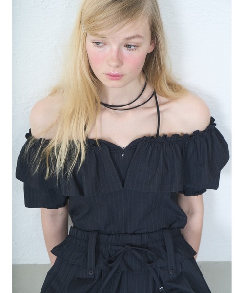 トップス Off Shoulder Corset Blouse SORIN SORIN（ソリン） ブラウス シャツ 半袖 Off Shoulder Corset Blouse