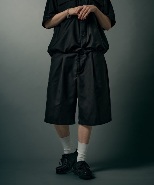 WETTEMPT ハーフパンツ ワイドパンツ パンツ 短パン FUNCTIONAL 1 TUCK