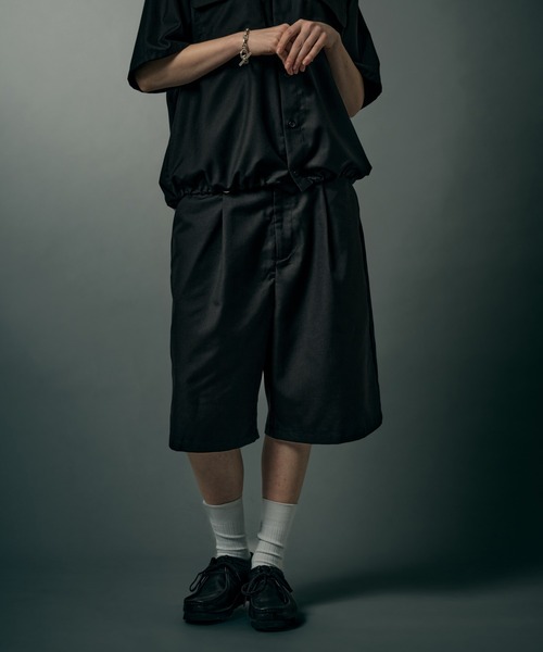 WETTEMPT ハーフパンツ ワイドパンツ パンツ 短パン FUNCTIONAL 1 TUCK