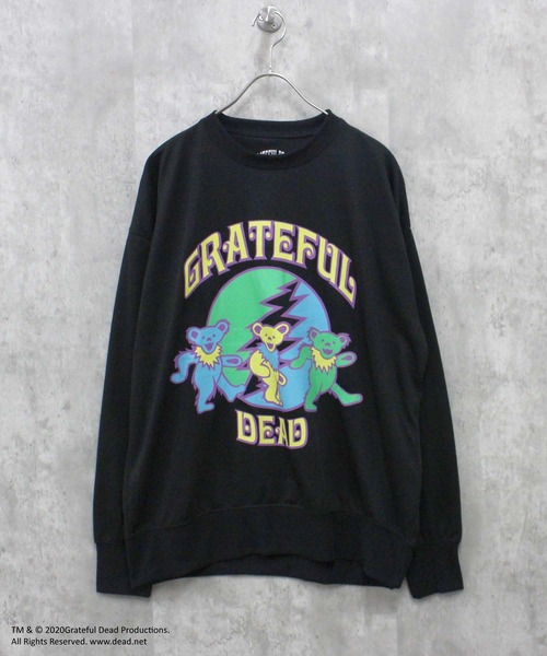 「Grateful Dead」 スウェットカットソー X-LARGE ネイビー メンズ_画像3
