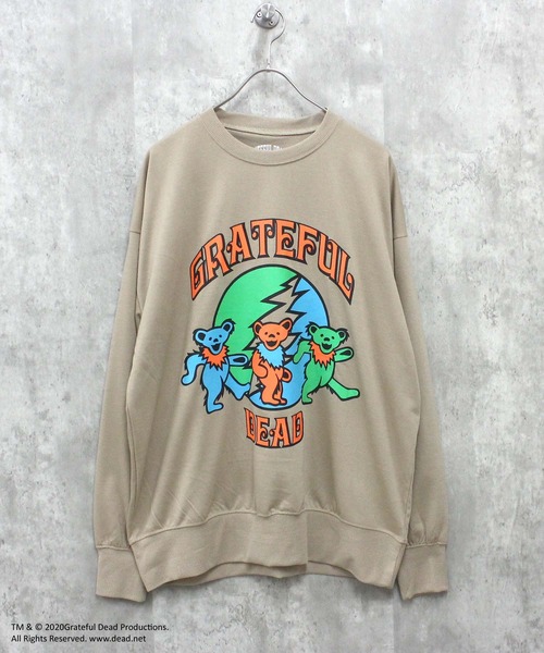 「Grateful Dead」 スウェットカットソー X-LARGE ネイビー メンズ_画像6