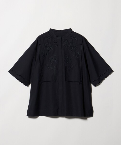 ブラウス シャツ カットワーク シャツ ブラウス レディースの画像