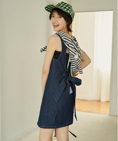 新品common gull products. 白昼路にデニムワンピース　S common gull products. ワンピース 白昼路にデニムワンピース