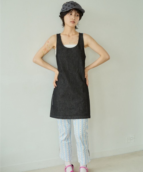 新品common gull products. 白昼路にデニムワンピース　S common gull products. ワンピース 白昼路にデニムワンピース