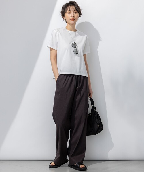 「23区」 半袖カットソー 40 ピンク レディース_画像3