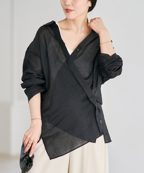 plage ブラウスジャケット plage（プラージュ） ブラウス シャツ Sheer シャツジャケット