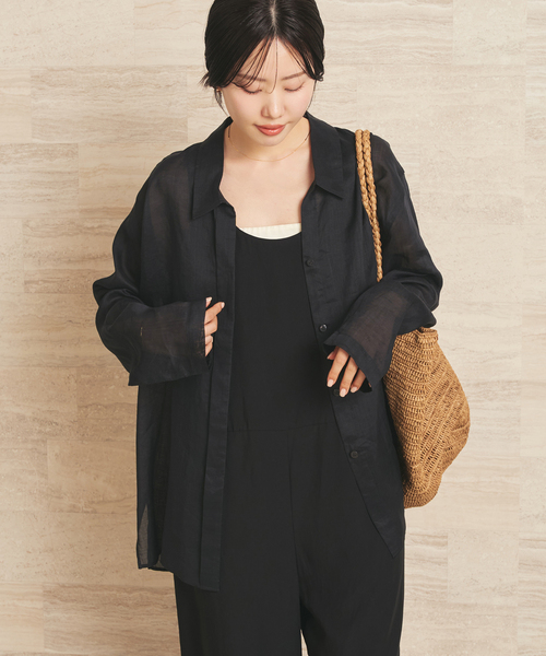 plage（プラージュ） ブラウス シャツ Sheer シャツジャケット