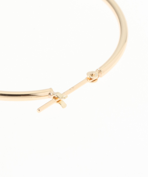 ピアス 1.5パイプ3.5cmルーフピアス K10（両耳） レディースの画像
