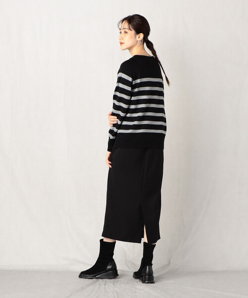 「Comme ca Mature」 ロングスカート LARGE モカ レディース_画像3