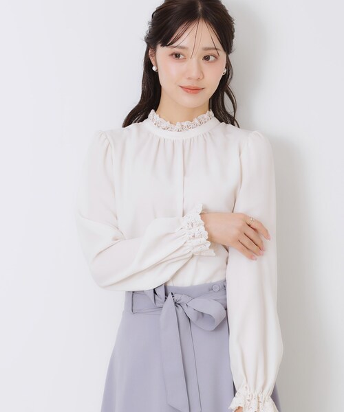 「couture brooch」 長袖ブラウス 38 ピンク レディース_画像7