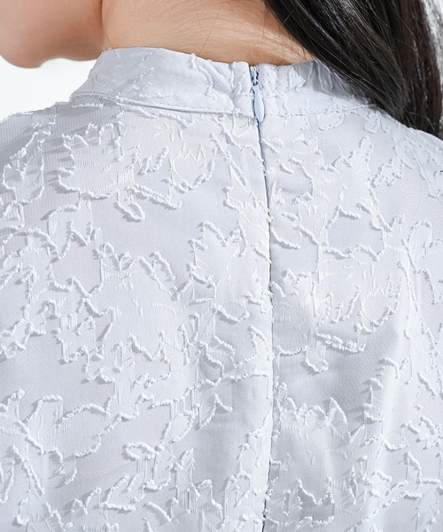 「Lace Ladies」 長袖ワンピース S グレー レディース_画像3