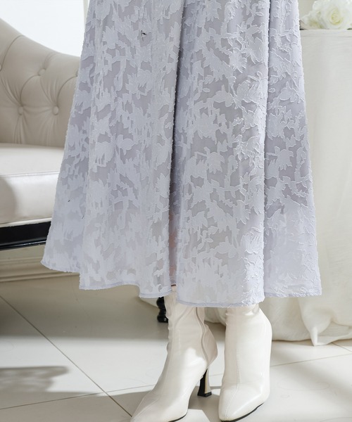 「Lace Ladies」 長袖ワンピース S グレー レディース_画像4