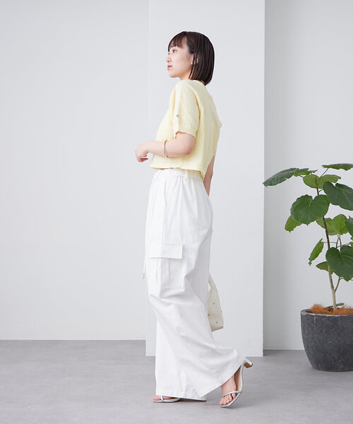 「mystic」 カーゴパンツ 0 オフホワイト レディース_画像5