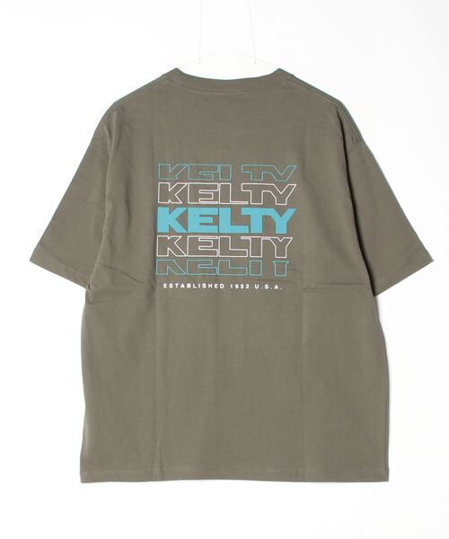 「KELTY」 半袖Tシャツ M ベージュ メンズ_画像2