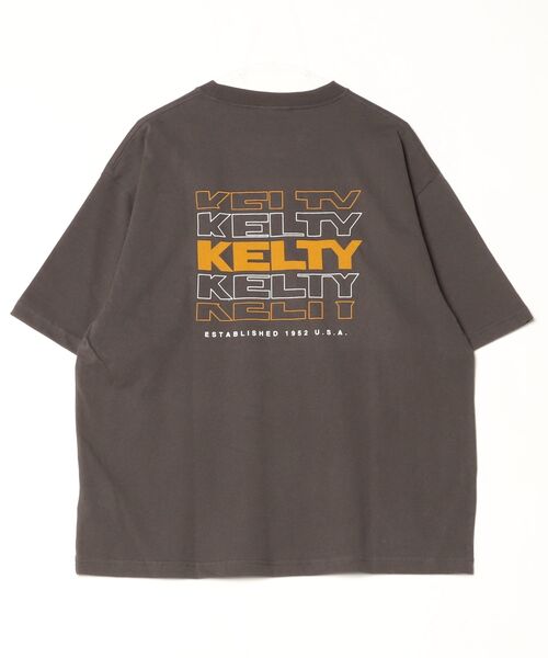 「KELTY」 半袖Tシャツ M ベージュ メンズ_画像3