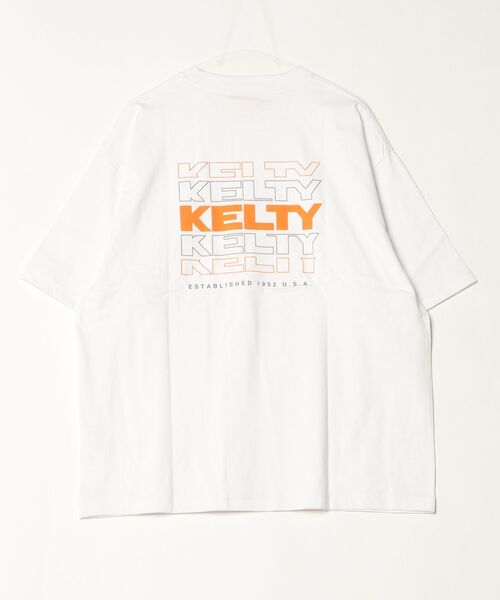 「KELTY」 半袖Tシャツ M ベージュ メンズ_画像6