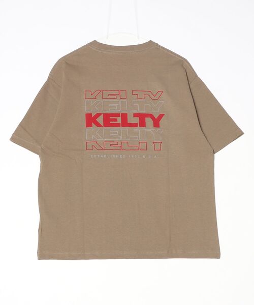 「KELTY」 半袖Tシャツ M ベージュ メンズ_画像7