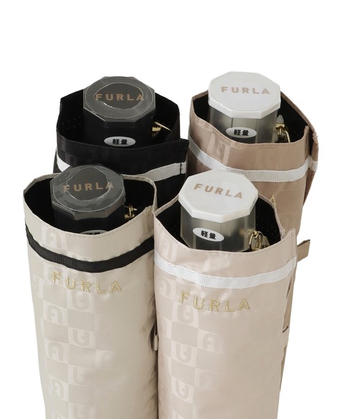 FURLA（フルラ） 日傘 折りたたみ傘 折り畳み 遮光100％ 遮熱 軽量