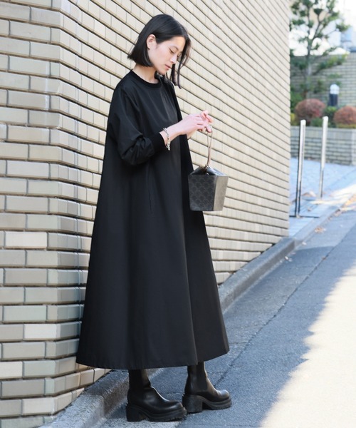 「ELFRANK」 長袖ワンピース FREE ベージュ レディース_画像6