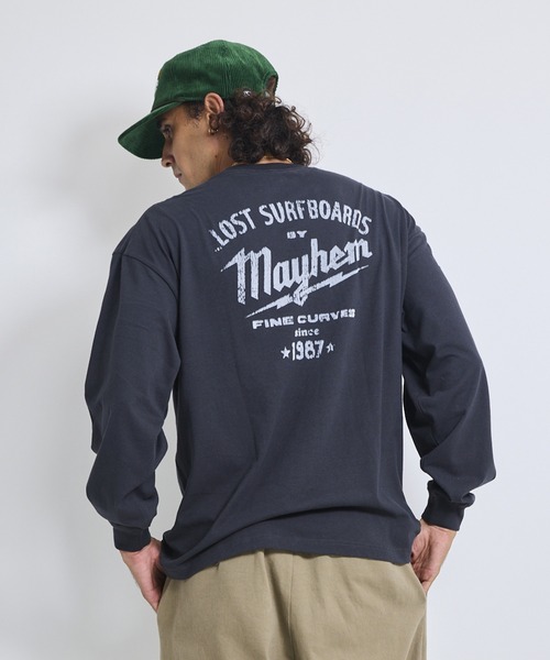 LOST（ロスト） tシャツ BUILDERS LS TEE ロンT LM6F-2206 メンズ