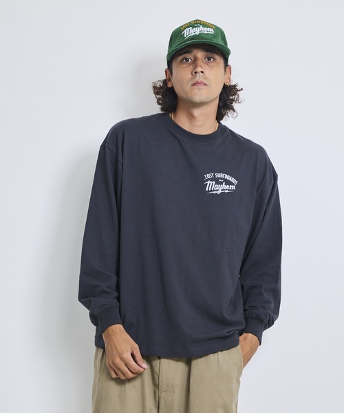 LOST（ロスト） tシャツ BUILDERS LS TEE ロンT LM6F-2206 メンズ