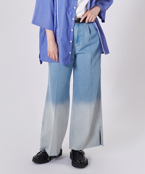 「ONCILY」 デニムパンツ MEDIUM ライトブルー メンズ_画像2