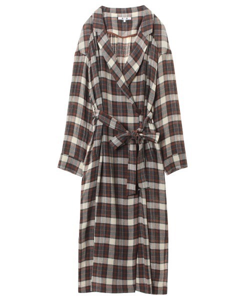ドレス Big plaid dress_4