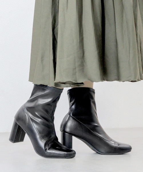 BANILLA MOONヒール6cm ショートブーツ　グレー　ROSE BUD 楽天市場】ヒール6cm（ブーツ｜レディース靴）：靴の通販