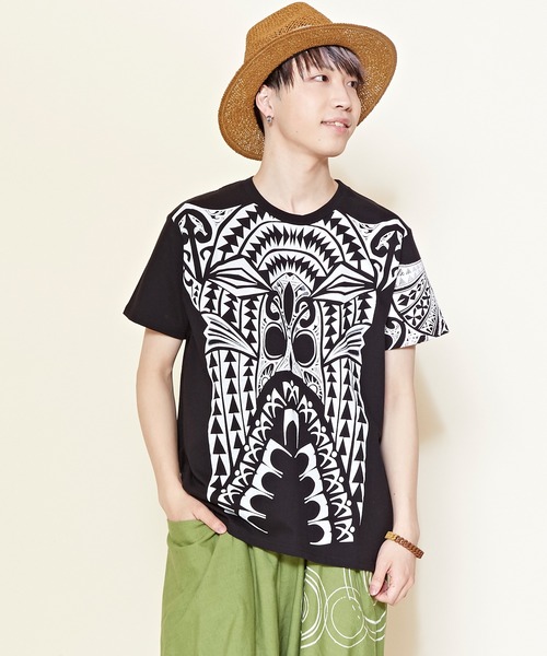 Tシャツ Tシャツ チャイハネ 洋輔 Amina ポリネシアンタトゥーtシャツ Zozotown Paypayモール店 通販 Paypayモール