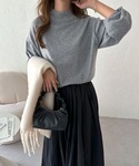 ニット セーター やさしい肌ざわり長袖ハイネッ...の詳細画像5
