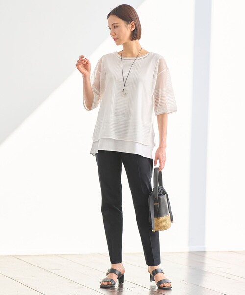 自由区 tシャツ 「洗える・XSサイズあり」レースEDGE Tシャツ