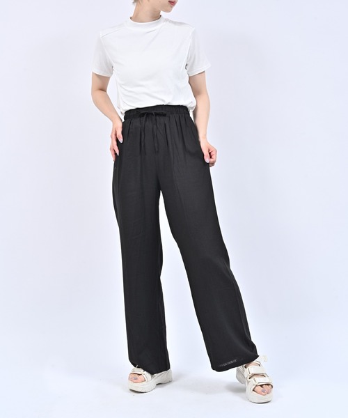 boohoo◆リネン◆ブレンド◆パンツ[送料込] Alite cloth パンツ リネンブレンドイージーパンツ レディース