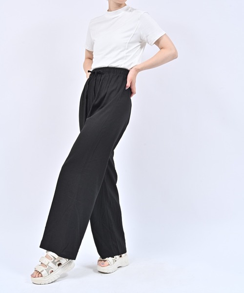 アウトレット★diletta リネンブレンドパンツ Alite cloth パンツ リネンブレンドイージーパンツ レディース