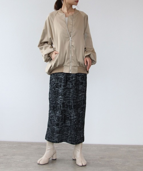 CHIGNON ジャケット MA-1 サテンオーバーMA-1 レディース