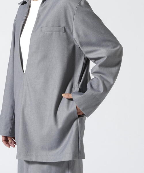 DRIOT BELLO ドロイトベロ 長袖シャツ DROIT BELLO ブラウス シャツ BELLO（ドロイトベロ）深Vネック