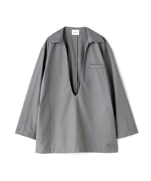 DRIOT BELLO ドロイトベロ 長袖シャツ DROIT BELLO ブラウス シャツ BELLO（ドロイトベロ）深Vネック
