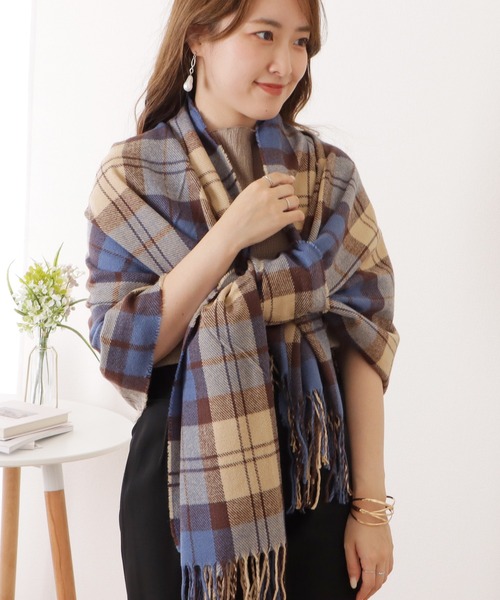 Lace Ladies（レースレディース） ストール マフラー チェック柄