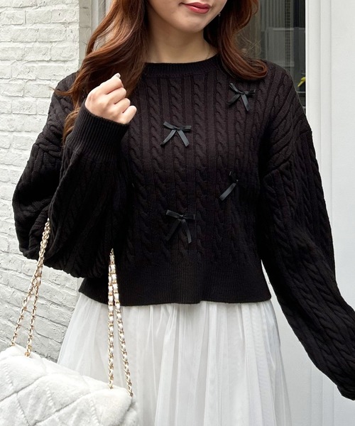 ニット ケーブルリボン付ニット 79671463ZOZOTOWN Yahoo!店 通販 Yahoo!ショッピング