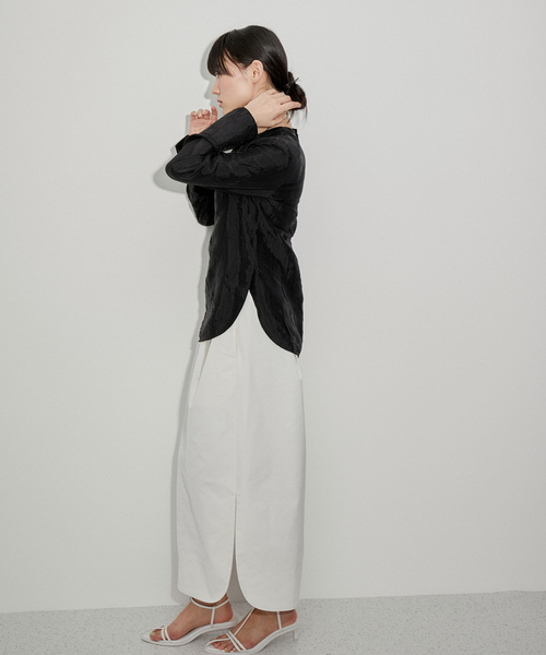ADAM ET ROPE' ブラウス シャツ グロッシーTブラウス レディース