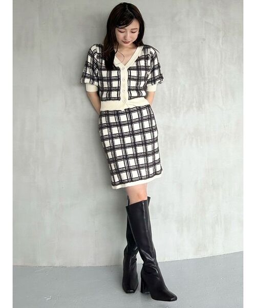 MERCURYDUO（マーキュリーデュオ） ワンピース チェックミニニット