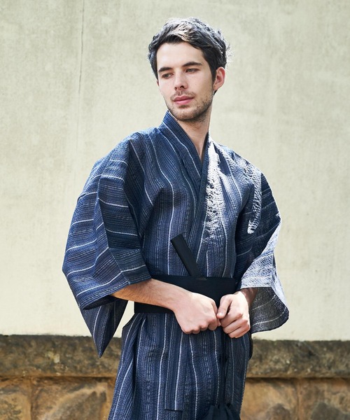 値下げ　浴衣•帯　5点セット yukata 5 set / 浴衣 5点セット (浴衣・帯・下駄・扇子・巾着