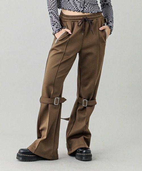 X-girl（エックスガール） パンツ JERSEY BONTAGE PANTS レディース