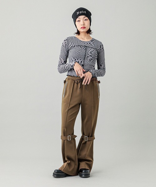 X-girl（エックスガール） パンツ JERSEY BONTAGE PANTS レディース