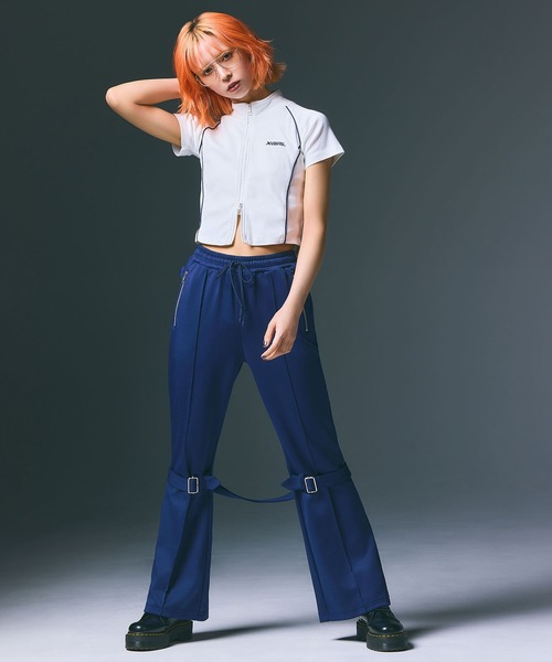 X-girl（エックスガール） パンツ JERSEY BONTAGE PANTS レディース
