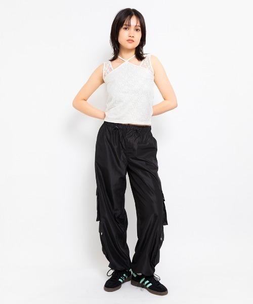 タンクトップ ノースリーブ atmos pink Halter neck lace tank top / アトモス ピンク ホルター ネック レース atmos girls タンクトップ ノースリーブ pink Halter neck lace